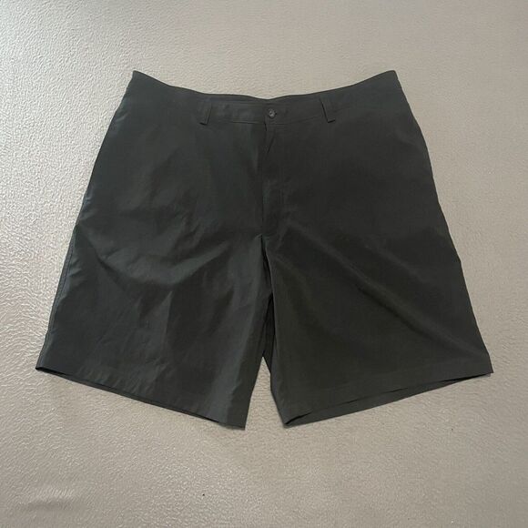 Champion Other - Champion Mens Golf Shorts 38 Black Pockets Zip Button Flat Front 100% Polyester